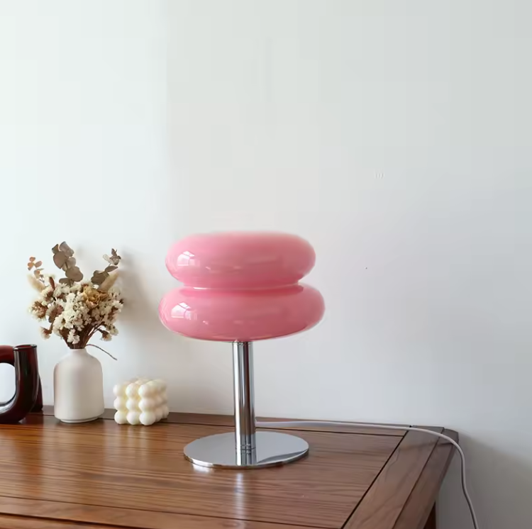 Glass Macron Lamp