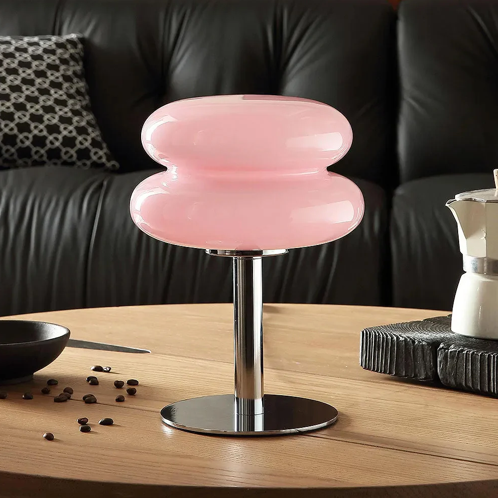 Glass Macron Lamp
