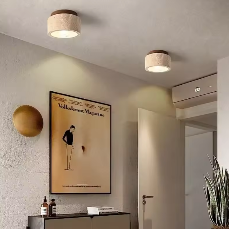 Wabi-Sabi Mounted Stone Light