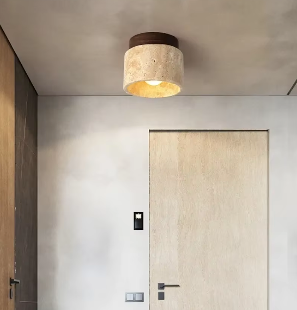 Wabi-Sabi Mounted Stone Light
