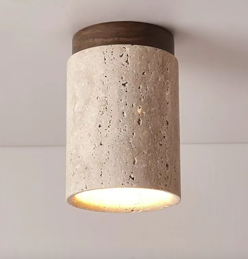 Wabi-Sabi Mounted Stone Light