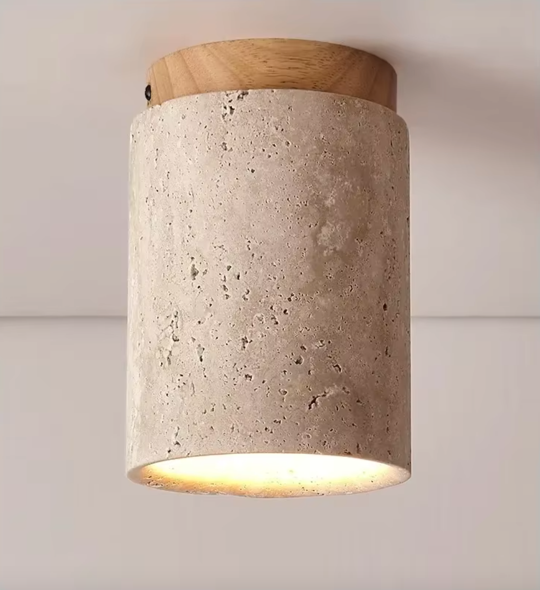 Wabi-Sabi Mounted Stone Light