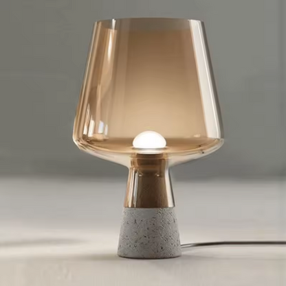 Nordic Glass and Cement Lamp