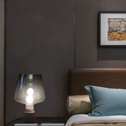 Nordic Glass and Cement Lamp