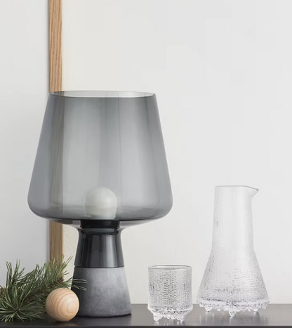 Nordic Glass and Cement Lamp