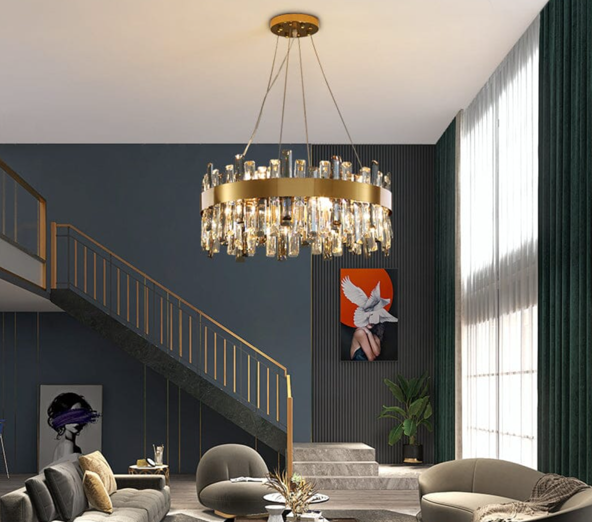 Crystal Crown Chandelier